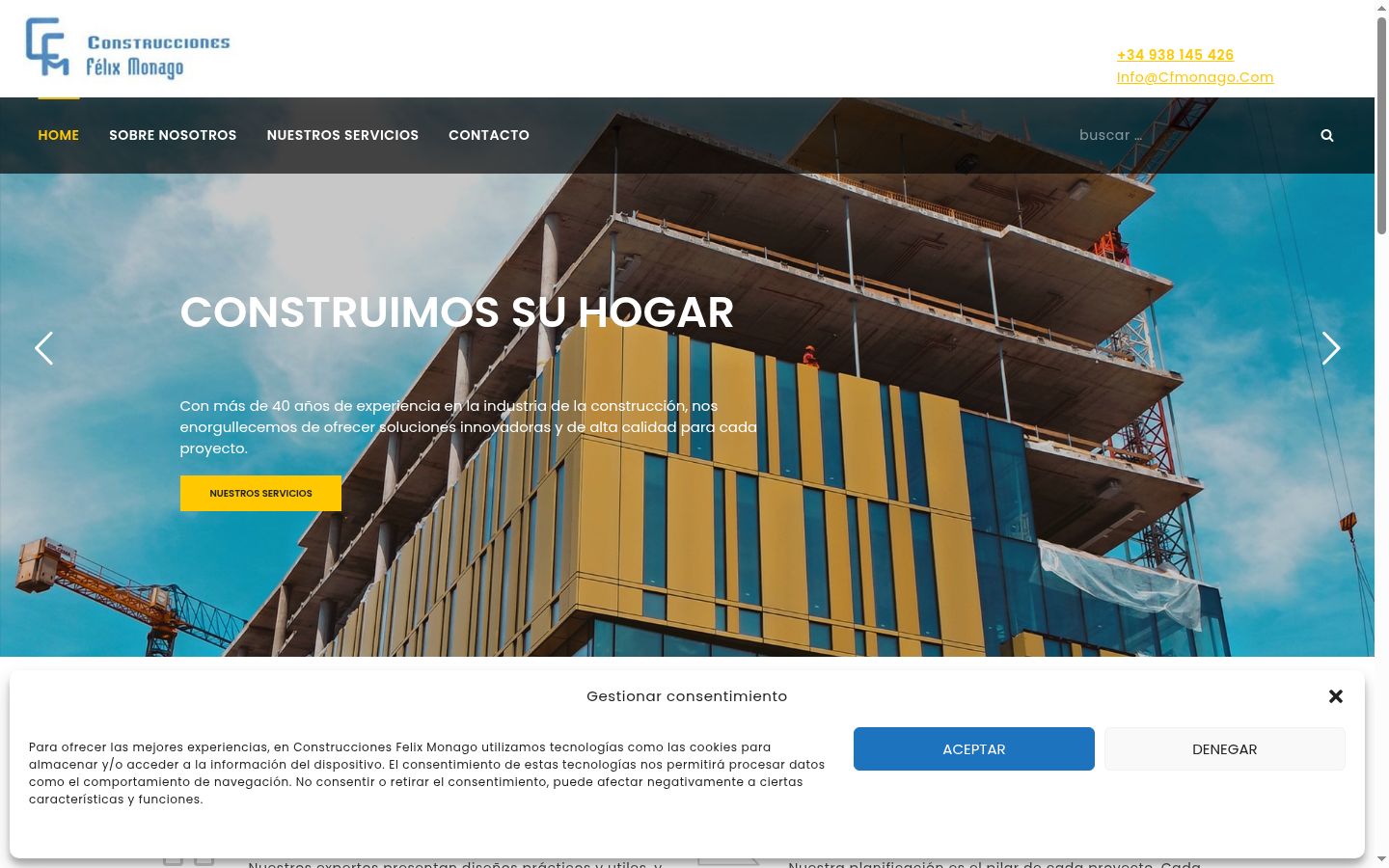 Screenshot tal-banner tal-kunsens muri qabel kwalunkwe interazzjoni
