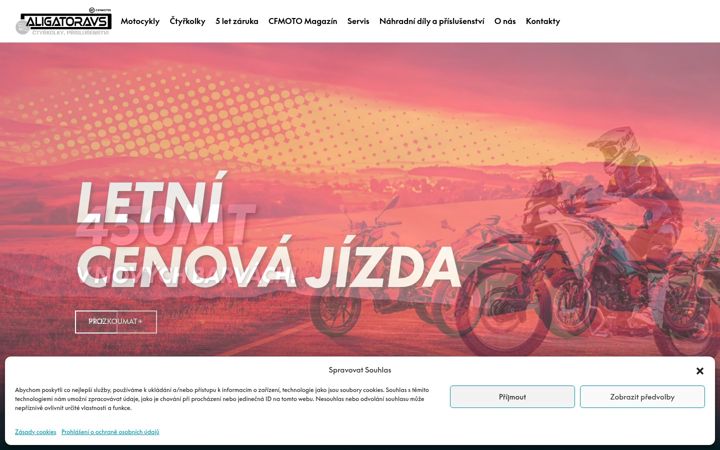 Екранна снимка на cfmotomorava.cz