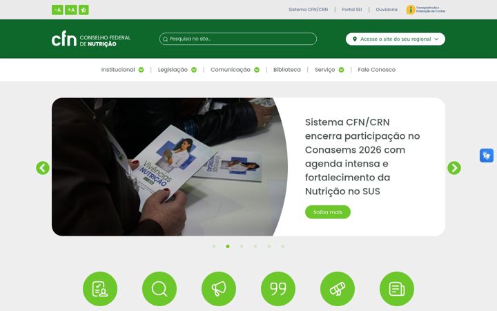 Screenshot of cfn.org.br