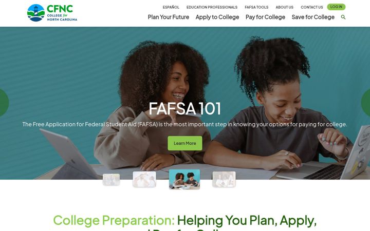Screenshot ta' cfnc.org