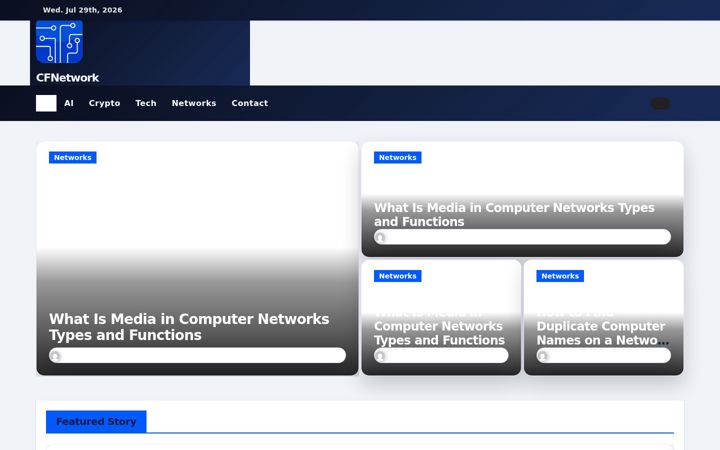 Screenshot van cfnetwork.co.uk