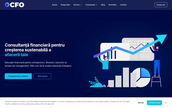 Screenshot of cfo.ro