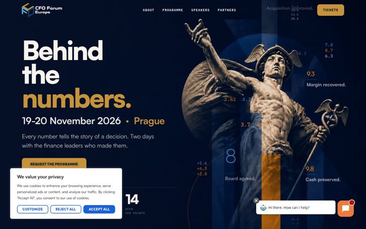 Screenshot of cfoforumeurope.com