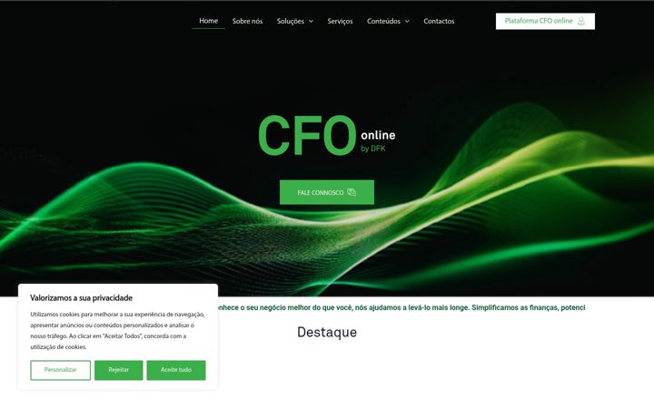 Captura de ecrã de cfoonline.pt