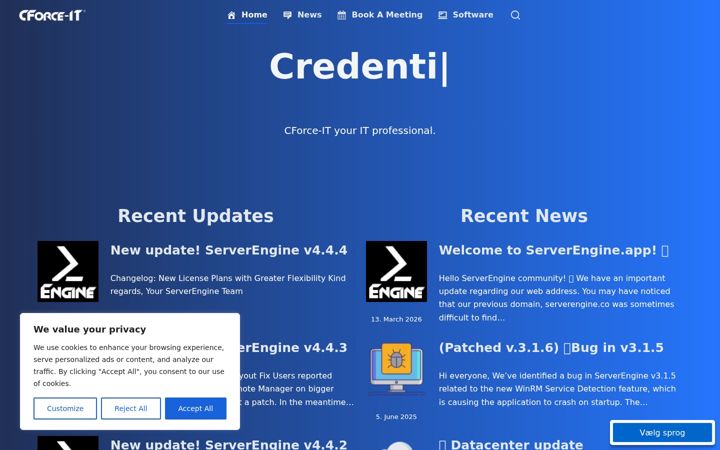 Screenshot of cforce-it.com