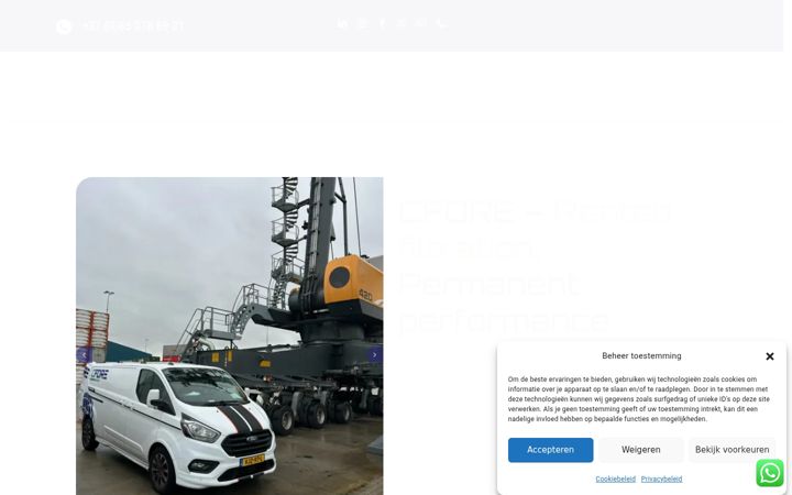 Ekrano kopija cfore.nl