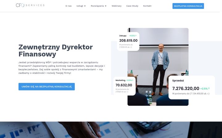 Screenshot ta' cfoservices.pl
