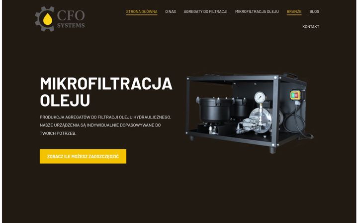 Screenshot ta' cfosystems.pl
