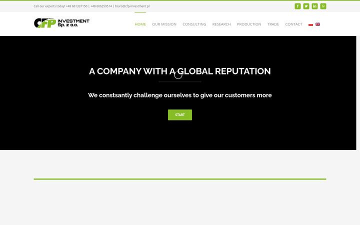 Screenshot ta' cfp-investment.pl