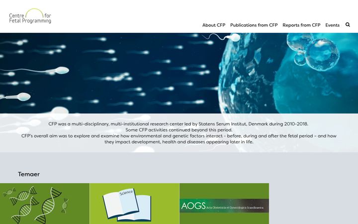 Screenshot of cfp-research.com