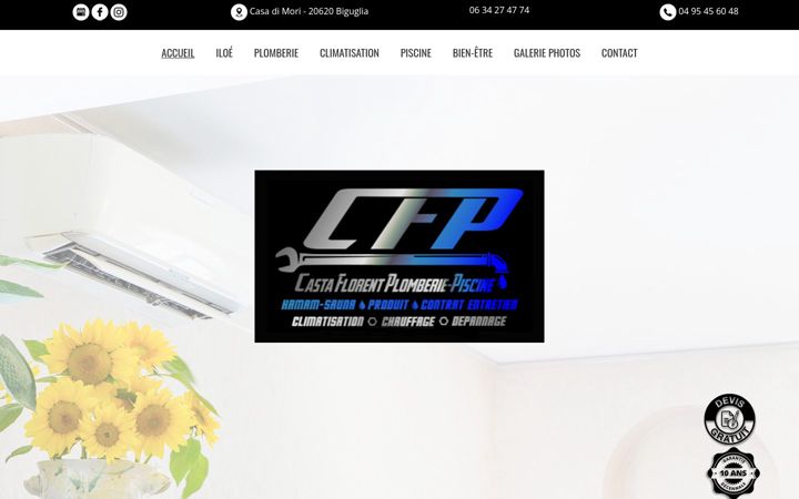 Screenshot of cfplomberie.fr