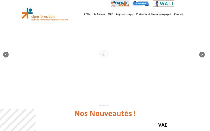 Screenshot of cfpm-formation.fr