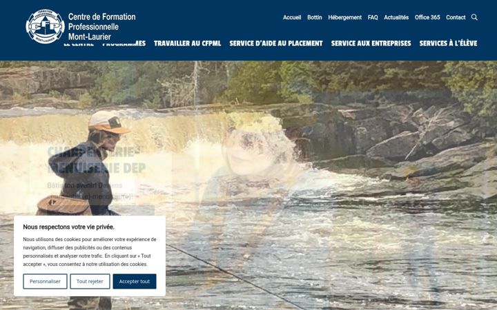 Ekraanipilt saidist cfpml.qc.ca
