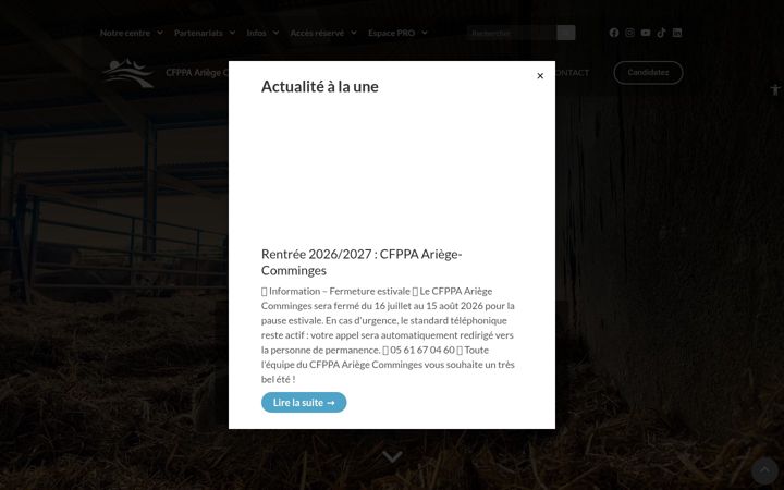 Screenshot of cfppaariegecomminges.fr