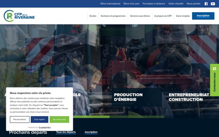 Screenshot of cfpriveraine.com