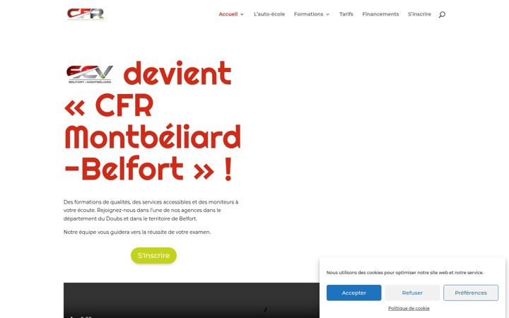 Screenshot of cfrautoecole.fr