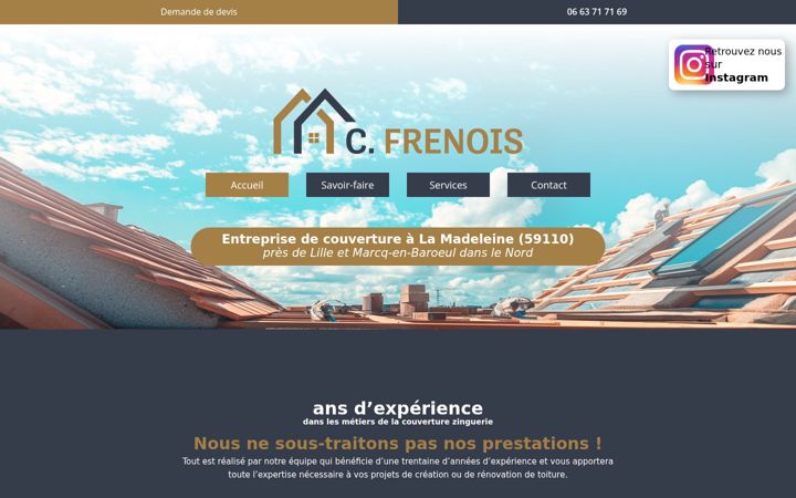 Screenshot of cfrenois.fr