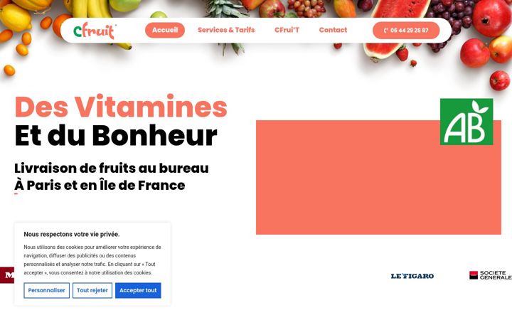 Screenshot of cfruit.fr