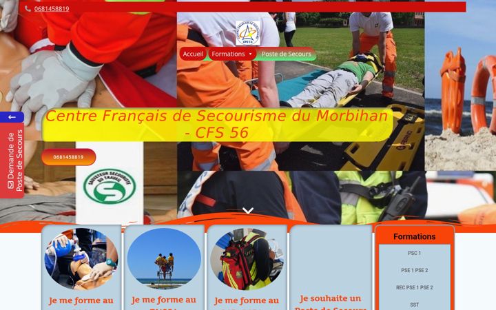 Screenshot of cfs56.fr