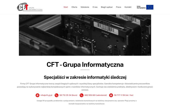 Screenshot ta' cft-gi.pl