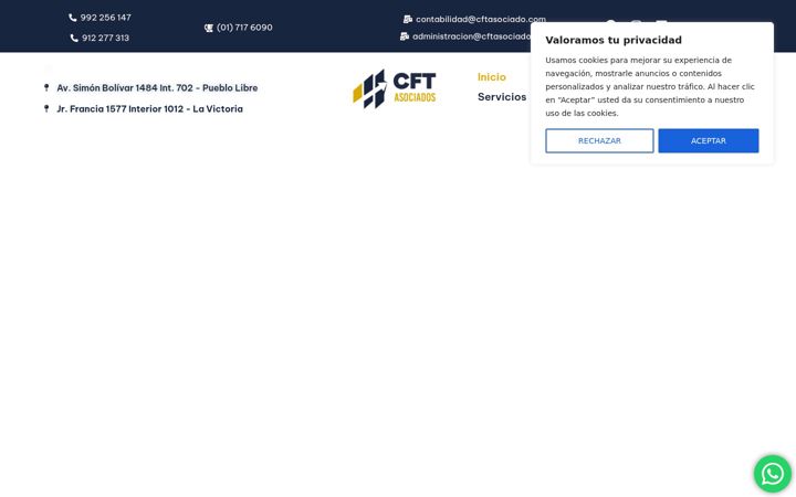 Screenshot of cftasociado.com