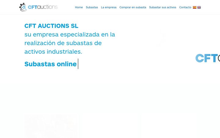 Screenshot of cftauctions.com
