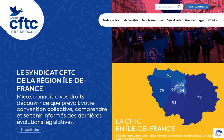 Screenshot of cftc-idf.fr