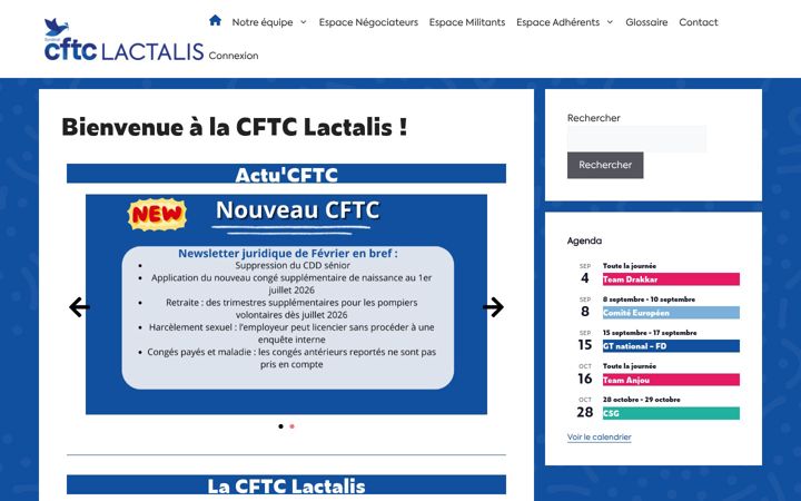 Screenshot of cftc-lactalis.fr