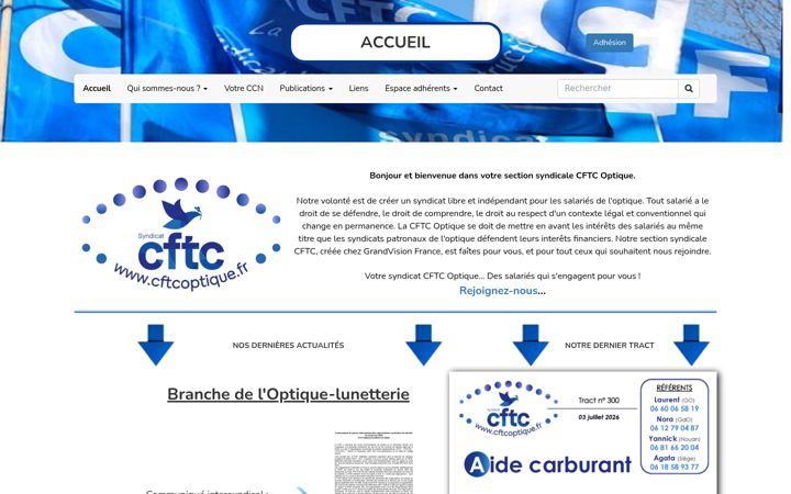 Screenshot of cftcoptique.fr