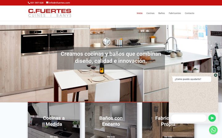 Screenshot of cfuertes.com