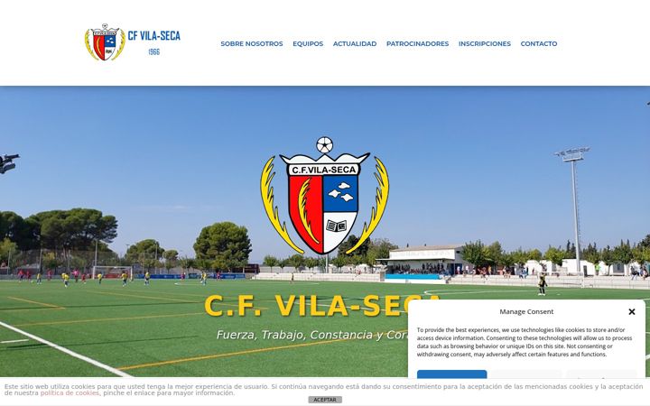Screenshot of cfvila-seca.com