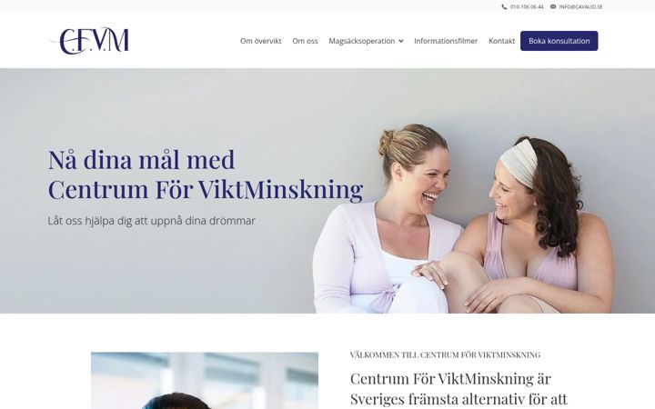 Screenshot of cfvm.se