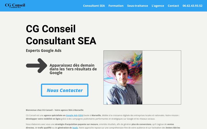 Snímek obrazovky cg-conseil.net