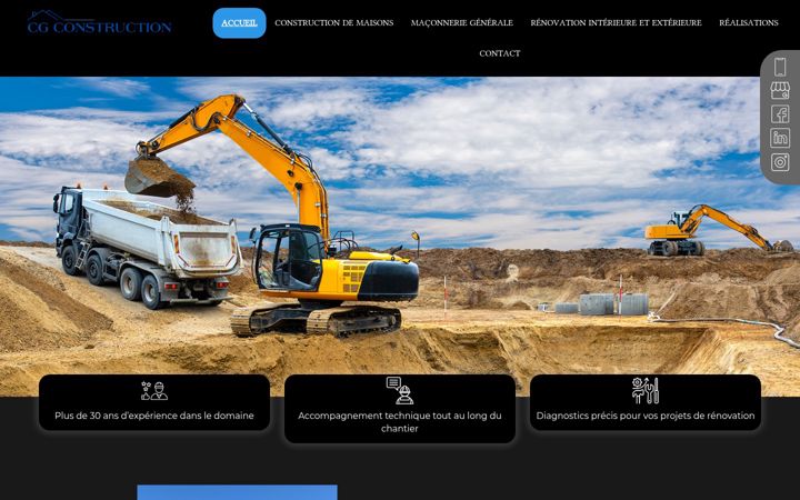 Screenshot of cg-construction.fr