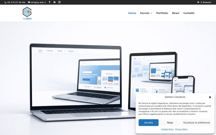 Screenshot of cg-web.it