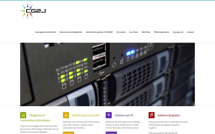 Screenshot of cg2j.fr