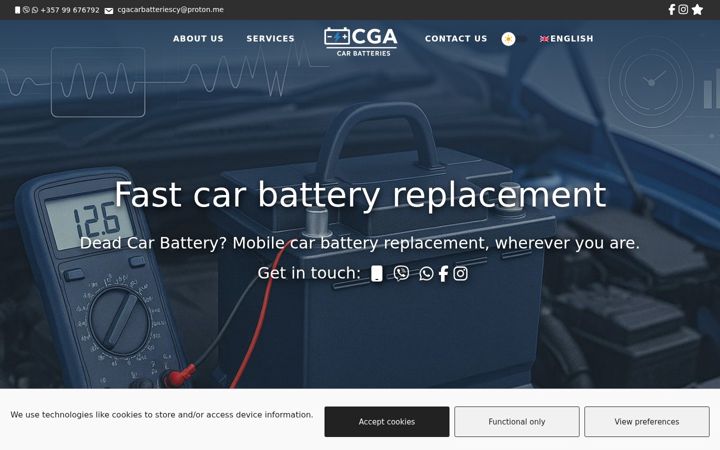 Screenshot of cga-car-batteries.com