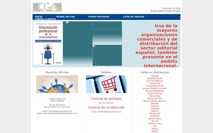 Screenshot of cga.es