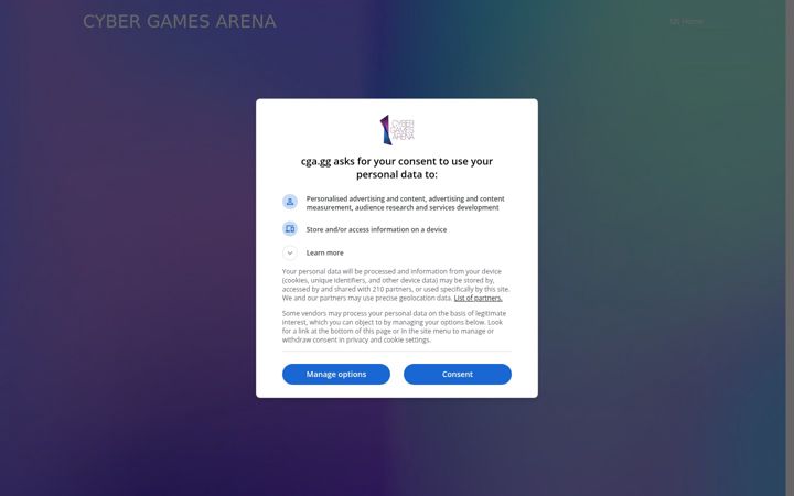 Screenshot of cga.gg
