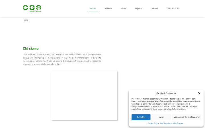 Screenshot stránky cgaimpianti.it