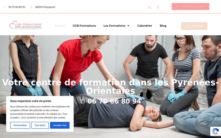 Screenshot of cgbformations.fr