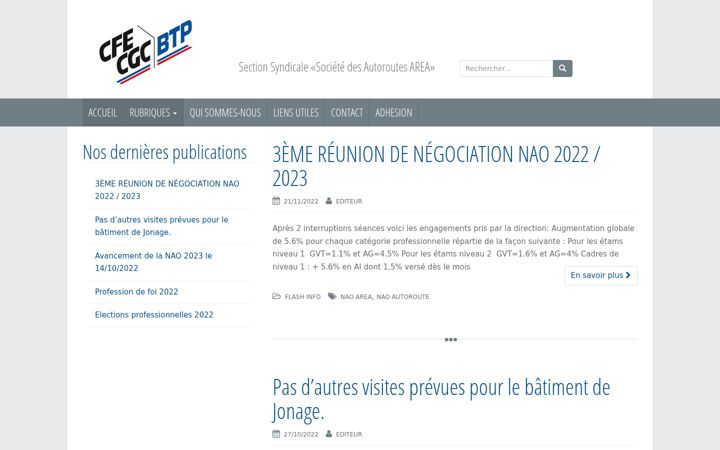 Screenshot of cgcarea.com