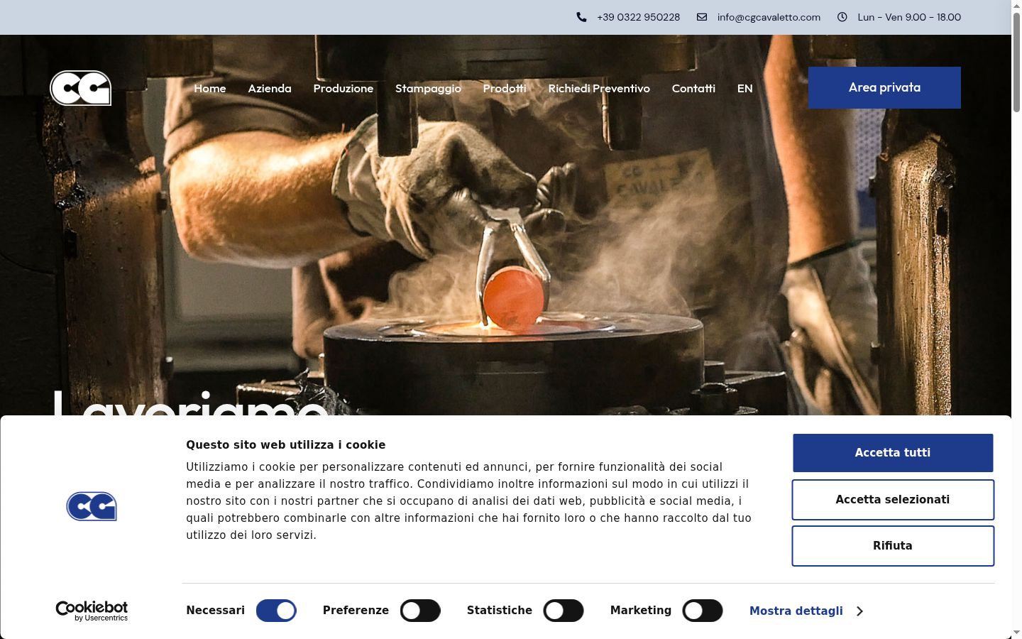 Captura de ecrã do banner de consentimento apresentado antes de qualquer interação