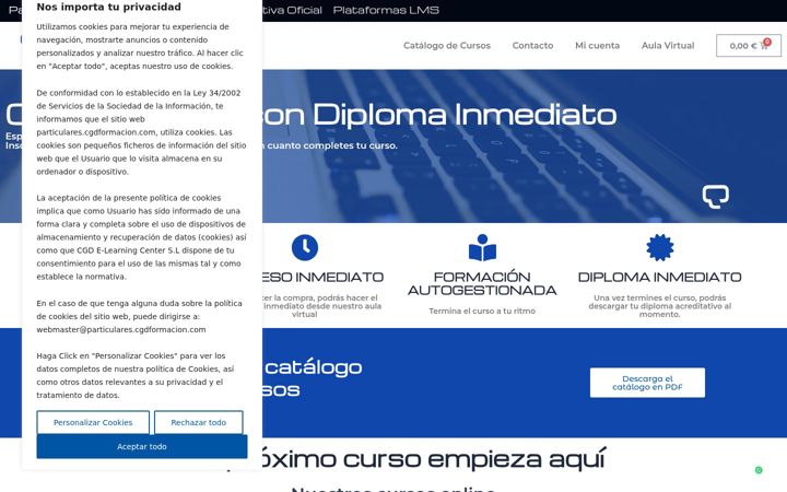 Screenshot of cgdformacion.com