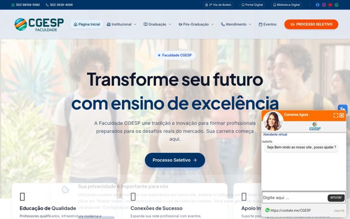 Képernyőkép: cgesp.edu.br