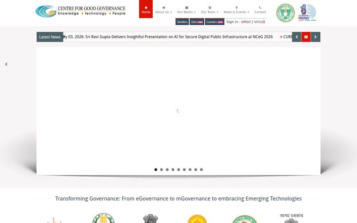Screenshot of cgg.gov.in