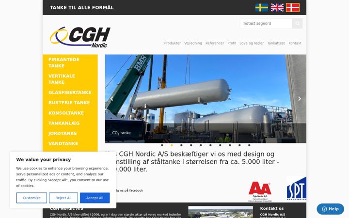 Screenshot of cghnordic.com