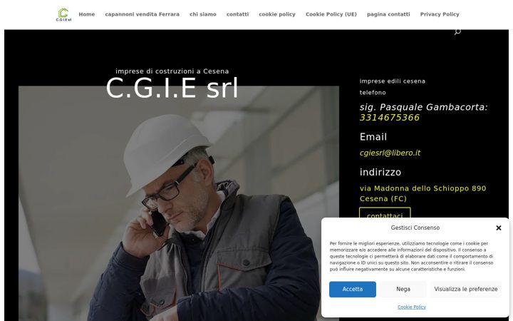 Screenshot of cgiesrlcostruzioni.it