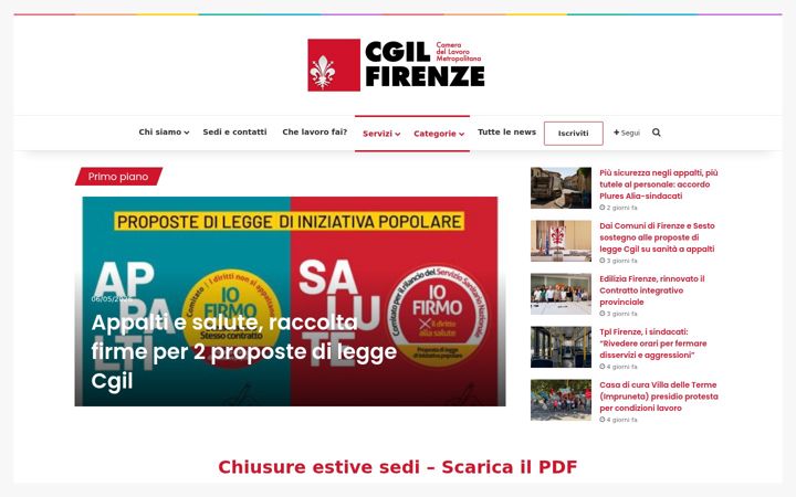 Screenshot of cgilfirenze.it