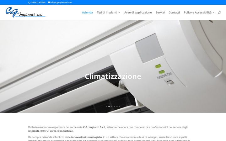Screenshot of cgimpiantisrl.com